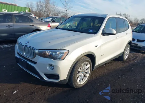 2017 BMW X3 xDrive28I из США, поврежденный, VIN 5UXWX9C32H0W75701